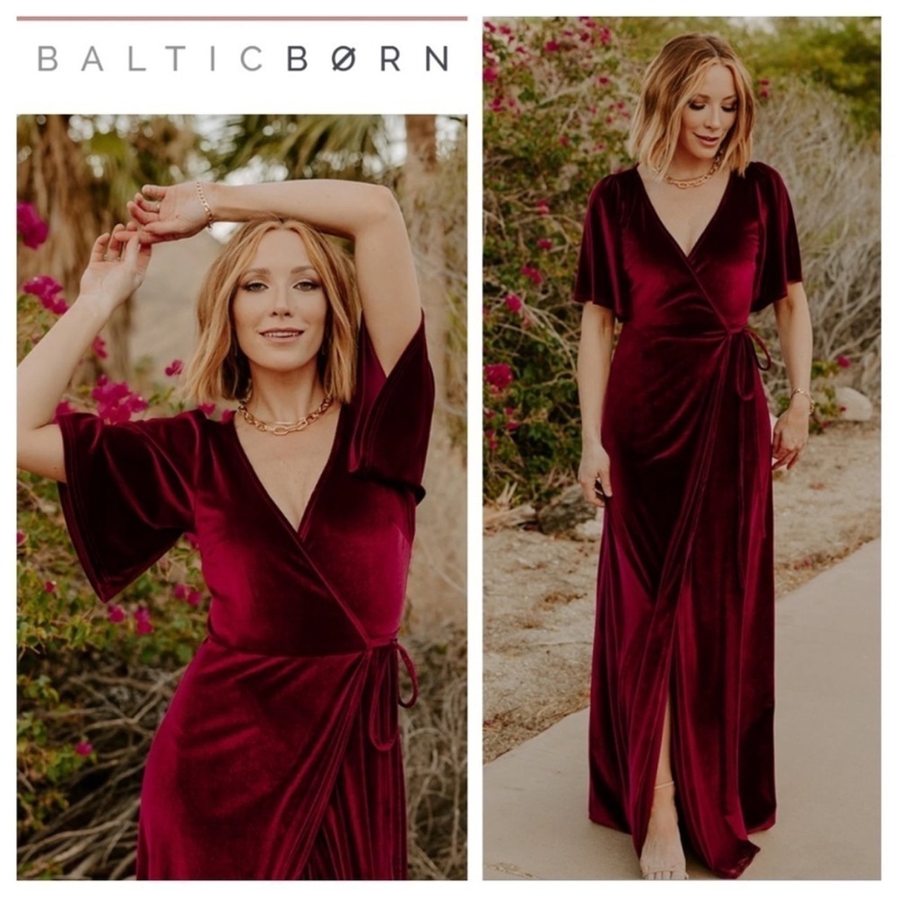 Baltic Born Velvet Wrap Dress XXXL